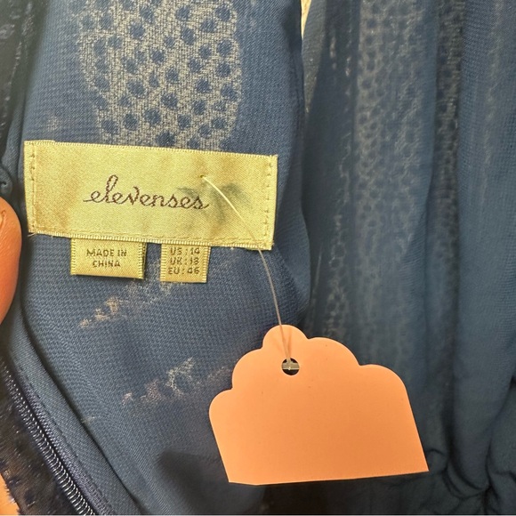 Elevenses Anthropologie blue jumpsuit - Picture 7 of 11